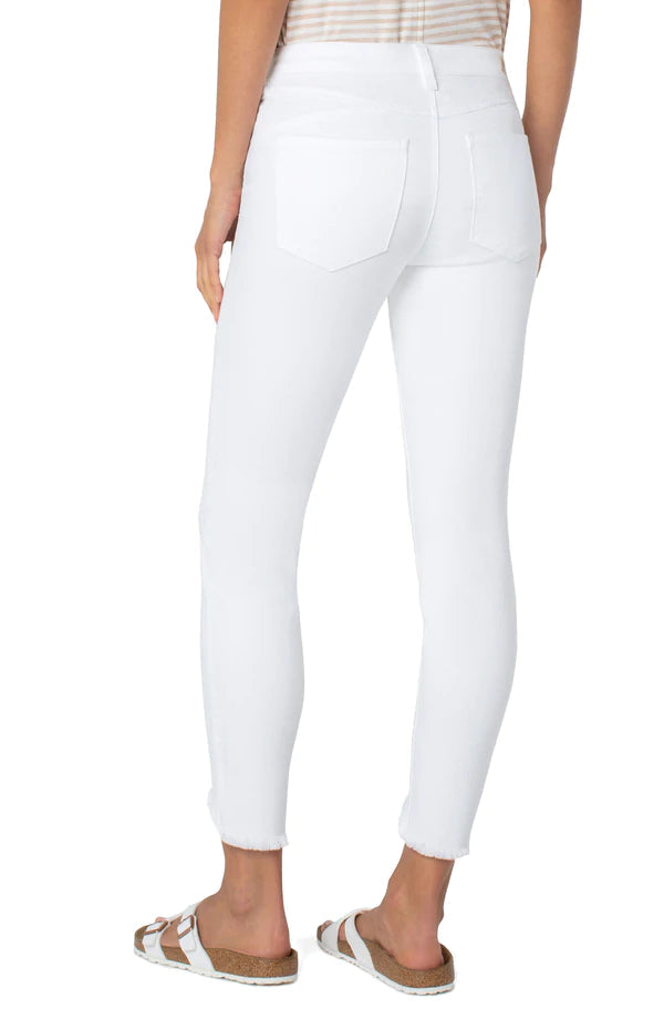 LIVERPOOL WHITE PIPER ANKLE SKINNY LM2542QY-W